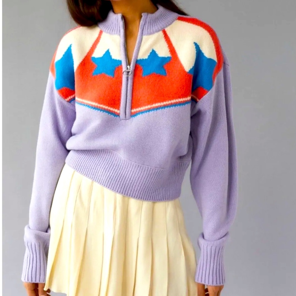 BDG Quarter-Zip Cropped Sweater
